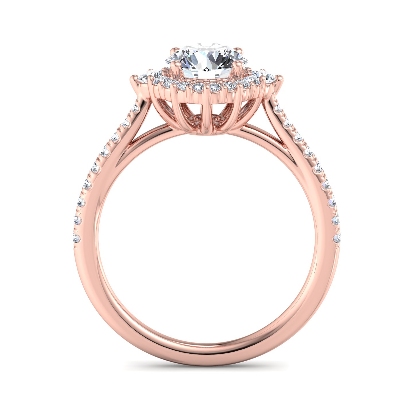 Hannah Diamond Halo Engagement Ring
